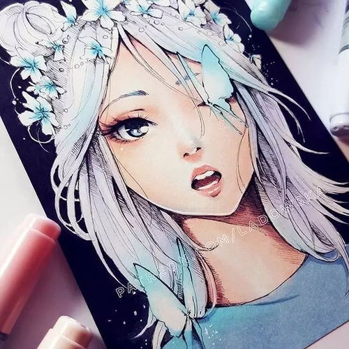 小清新的美少女漫画,拿去做头像吧