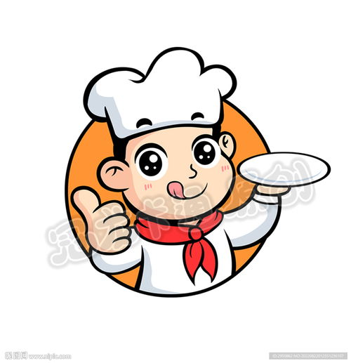 卡通厨师头像随意版设计图