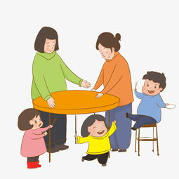 冬至准备吃饭的一家人图片素材其他格式下载动漫人物大全