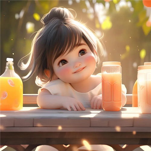 温柔笑脸治愈动漫小女孩头像图片,充满着善良和纯真