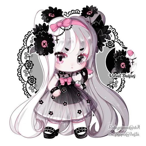 cg原画插画教程q版洛丽塔风格动漫女生人物插画