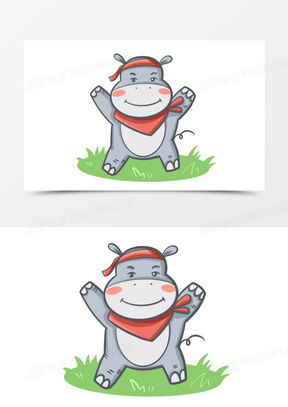 迷你小河马图片大全可爱