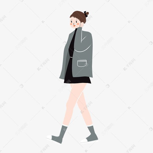 手绘卡通矢量扁平简约3.8女生节可爱丸子头少女素材图片免费下载千库网