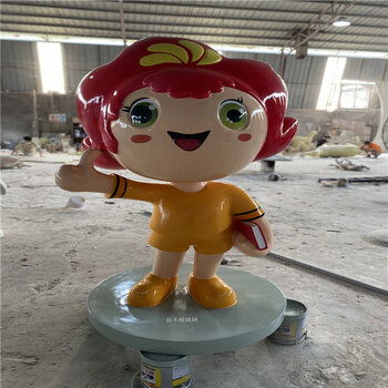玻璃钢卡通公仔雕塑玻璃钢猫雕塑玻璃钢艺术雕塑