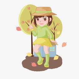 小女孩旅行拍照卡通插画图片素材其他格式下载动漫人物大全
