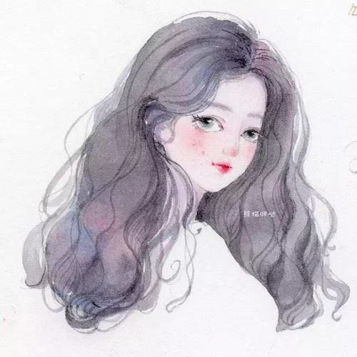 超清新唯美的水彩人物插画,果断的换头像