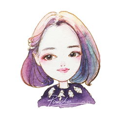 水彩人物卡通头像插画