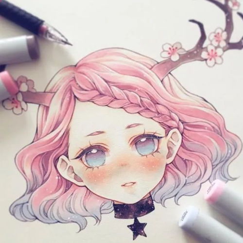 马克笔手绘丨插画风格的马克笔手绘美女头像,包含十二星座,真的美哭了