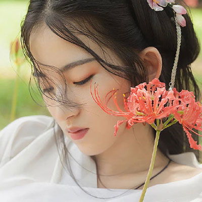 彼岸花头像女生唯美图片彼岸花系列冷酷女孩