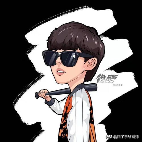 爱玩一组机车摩托车成熟男人帅气男人文艺男人漫画头像