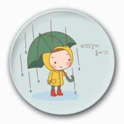 矢量卡通图可爱动物情侣小女孩3.2个性徽章