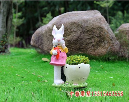 玻璃钢仿铜玩耍的兔子雕塑周口玻璃钢兔子雕塑