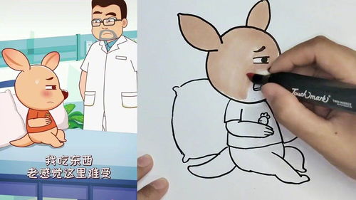 保护孩子的胃育儿知识简笔画看动画学画画