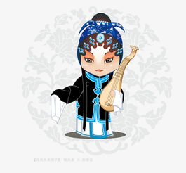 京剧人物卡通版矢量素材图片免费下载高清装饰图案psd千库网图片编号2291413