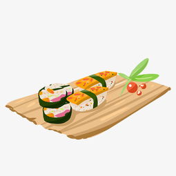 美味寿司刺身手绘插画图片素材其他格式下载动漫人物大全