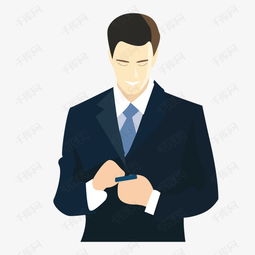 西装中年人素材图片免费下载高清卡通手绘psd千库网图片编号7331244