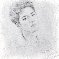 成龙素描步骤图微信头像图片大全
