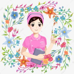 3.8女王节职业女性粉色护士装卡通人物素材图片免费下载高清psd千库网图片编号11847978