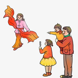 过年庆祝扭秧歌的妈妈图片素材其他格式下载动漫人物大全