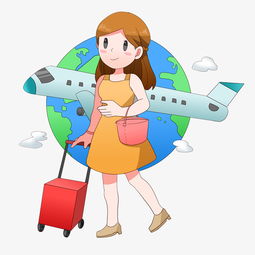 清新女孩出游季春游踏青旅游图片素材其他格式下载动漫人物大全