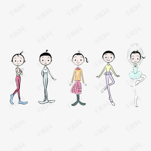 少儿舞蹈素材图片免费下载高清卡通手绘png千库网图片编号6494098