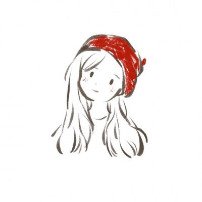 白底简约头像可爱小女生最火简约创意白底人物头像