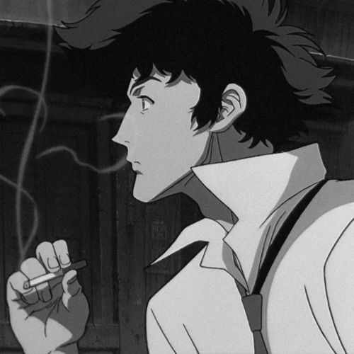 头像黑白动漫男生头像