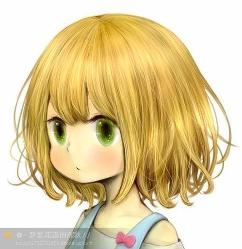 一个金黄色蓬蓬头发的带着耳机绿色眼睛的动漫小女生,叫什么