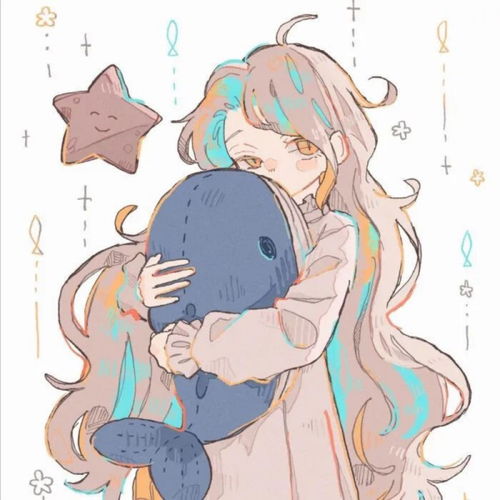 手绘梦幻动漫女生头像