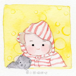 手绘卡通头像小头像水彩插画水彩人物