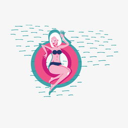 卡通插画游泳美容美体女人图片素材其他格式下载动漫人物大全