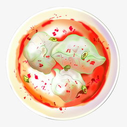 卡通手绘红红火火饺子插画图片素材其他格式下载动漫人物大全