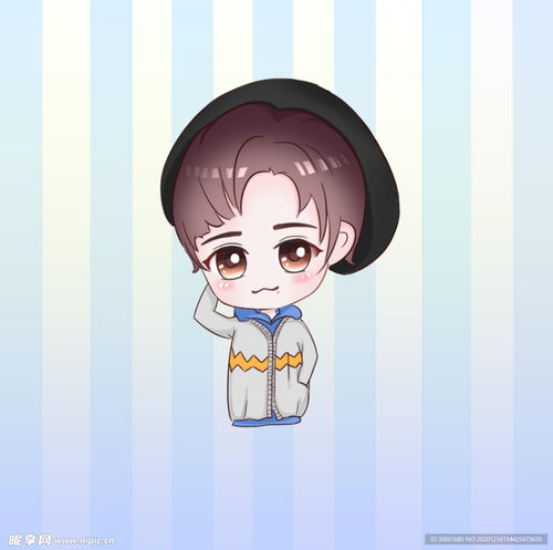 q版卡通小男孩设计图