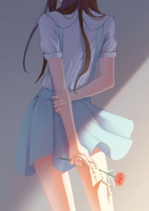 看不到脸的女生背影动漫图片集
