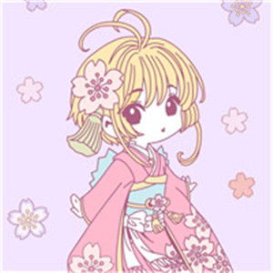 二次元动漫女生头像和服少女,日系美女少女