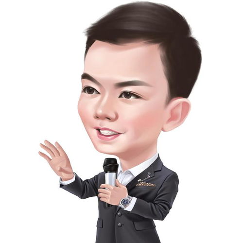换一换你的头像吧男士幽默大头漫画成熟自信高级感十足