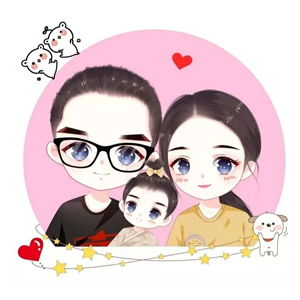 全家福手绘头像怎么制作手绘卡通头像怎么制作