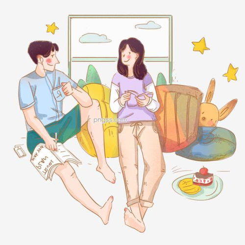 情人节情侣在家讨论出游计划图片大小2000x2000px图片尺寸2.5mb来自png搜索网pngss.com免费免扣png素材下载耳机咖啡卡通手绘靠垫旅游计划情侣情人节手机天气晴朗甜点兔子布偶