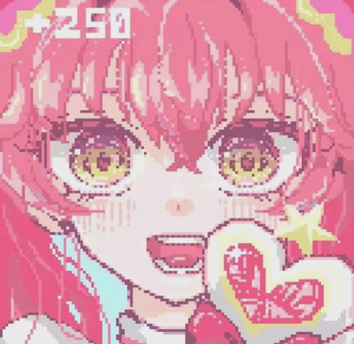 像素感少女头像