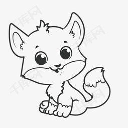 手绘卡通线描小猫咪素材图片免费下载高清png千库网图片编号9402008
