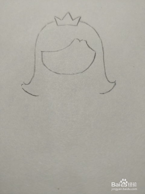 彩铅简笔画画小公主
