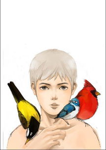 ps鼠绘漂亮的水彩画阳光男孩3