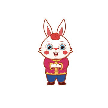 卡通兔子小白兔