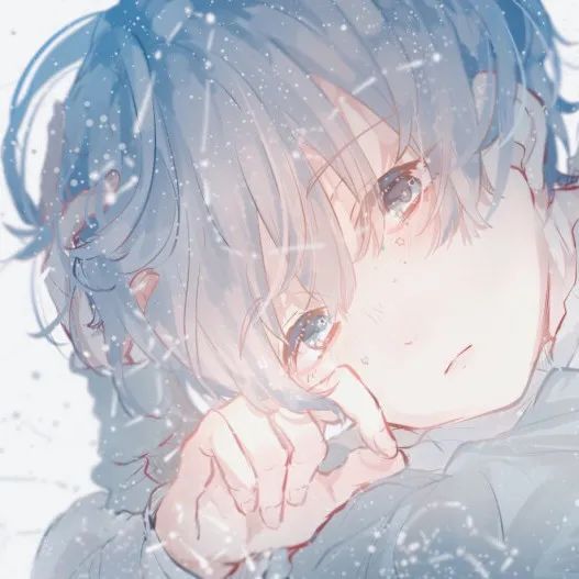 晚霞落后我们才变回自己动漫男头简约插画风