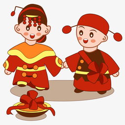 手绘中式婚礼新娘跨火盆插画图片素材其他格式下载动漫人物大全