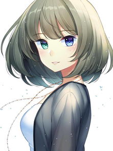 二次元琉璃头短发女神动漫图片