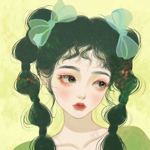 2022年闺蜜头像插画手绘姐妹闺蜜头像