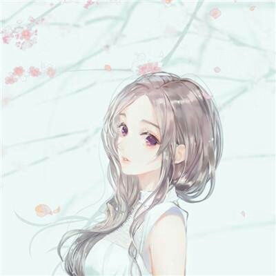 动漫头像女生唯美长发不饮烈喉酒不等不归人