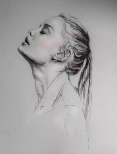 唯美女生头像素描满满的少女心