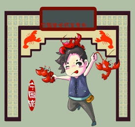 合肥景点变身q版卡通人物小伙手绘拟人景点梦想制成纪念玩偶